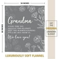 thumbnail image 6 of Grandma Gifts, Grandma Birthday Gifts, Gifts for Grandma Blanket, Grandma Gifts for Mothers Day Christmas, Super Soft Flannel Throw Blanket for Grandma 50" x 60", Purple, 6 of 6