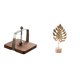 thumbnail image 1 of Portapapeles,Servilletero de cafetería,servilletero,organizador de mesa,Escultura de hojas,Estatua de hoja de metal Escultura de hoja Decoración del hogar,Figura de hoja artística con, 1 of 8