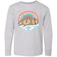 thumbnail image 3 of Inktastic Sloth Lover Cute Animal Long Sleeve Youth T-Shirt, 3 of 5
