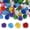 Mix Color, variant on 60-Pack Glitter Pom Balls, 1 in/2.5 cm Mini Tinsel Sparkle Balls for Arts/DIY Crafts/Party Decoration/Christmas/Cat, Soft Assorted Puff Ball [Sapphire Blue]