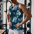 thumbnail image 5 of Fuzoiu Ink Rose Print Men's Workout Tank Tops,Sleeveless Gym Shirt Quick Dry,Fitness Bodybuilding T-Shirt,Muscle Athletic Workout Tee-X-Large, 5 of 7