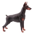 thumbnail image 1 of EeaseCA 1pc Doberman Model Simulation Lifelike Static Dog Animal Statue Figurine Desktop Adornment (Brown), 1 of 7