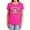 Hot Pink, variant on DC Flying Through Women's T Shirt, Athletic Heather, Small
