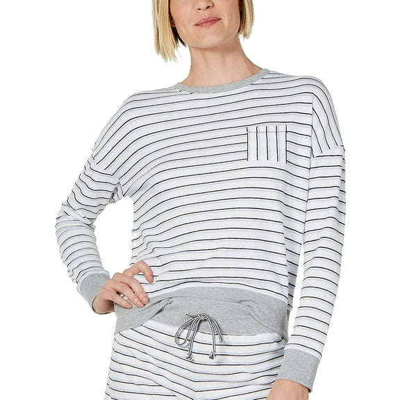 Alfani Womens Ultra Soft Crewneck Pajama Top Size S