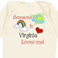 thumbnail image 4 of Inktastic Someone in Virginia Loves Me Boys or Girls Long Sleeve Baby Bodysuit, 4 of 5