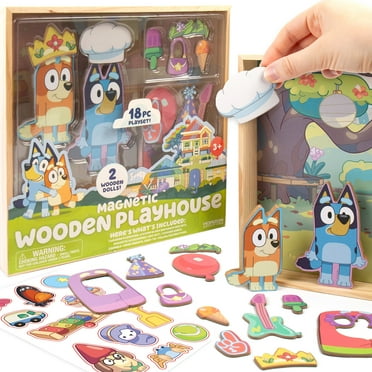 Bluey Magnetic Wooden Playhouse, Boys and Girls, Child, Ages 3 