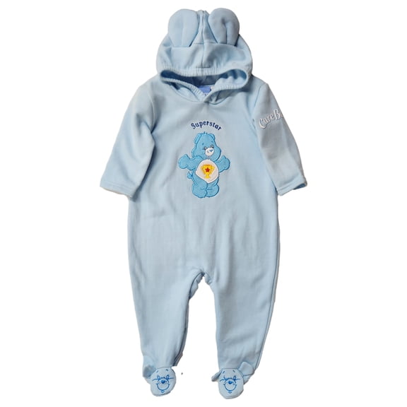 Care Bears Infant Boys Blue Superstar Bear Romper Bodysuit Coveralls 6-9m