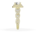 thumbnail image 3 of Unique Moments 2ct Lab Grown Cushion Cut Diamond Engagement Ring 10K Yellow Gold, 3 of 6