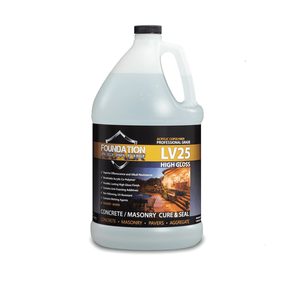 1 Gallon Armor LV25 Solvent Based Acrylic Cure and Seal for New Concrete