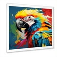 thumbnail image 2 of Designart "Pop Art Portrait of a Macaw Parrot" Animals Framed Wall Art Decor - Modern Blue Parrot Entryway Framed Wall Art Print, 2 of 6