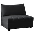 thumbnail image 2 of Meridian Furniture Jacob Black Velvet Armless, 2 of 8