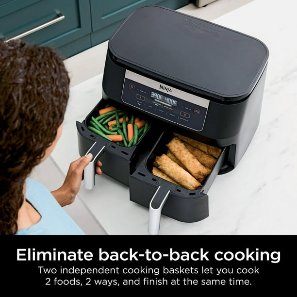 Ninja DZ090C Foodi 6-qt. 5-in-1 2-Basket Air Fryer with
