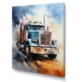 thumbnail image 2 of Designart "The Workhorse Semi Truck" Truck Canvas Print, 2 of 5