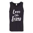 thumbnail image 2 of Wild Bobby Love Like Jesus Inspirational/Christian Men Graphic Tank Top, Black, Small, 2 of 5