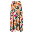 thumbnail image 6 of Arlun Bohemian Long Skirts for Women Elastic High Waist Floral Pleated A-Line Maxi Skirts 2026 Trendy Beach Vacation Outfit Loose Lightweight Flowy Summer Skirt with Pockets 16-Light Pink XXXL, 6 of 6