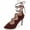 Pink, variant on Klub Nico Matilda Wine Blush open-toe sandal tie up slim stiletto heel Bootie (9)