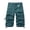Blue, variant on WREESH Men's Cargo Shorts Casual Fashion Solid Shorts with Multi-Pocket Button Zipper Elastic Waist Shoort Shorts Outdoor Workout Shorts Black