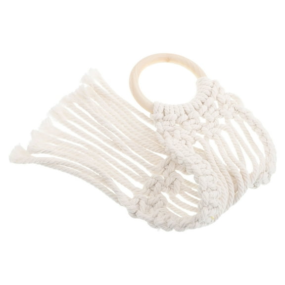 Masteelf Nordic Woven Tapestry Cotton Rope Wall Hanging for Home Decor Bedroom Living Room Minimalist Macrame Wall Decor for Photo Clipping