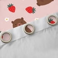 thumbnail image 4 of Castle Fairy Kawaii Capybara Black Out Curtains for Kids Children,Cartoon Animal Curtains Pack of 2 (42x63 Each),Red Strawberry Flowers Bedroom Curtains,Super Cozy Room Decor, 4 of 6