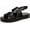 Black, variant on Women's Genova Platform Sandal Tan Brown 9M