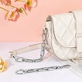 thumbnail image 5 of 2Pcs Bag Extender Chain Alloy Purse Strap Extender for Shoulder Bag Platinum 18cm Bag Chain Strap Extender Replacement Accessory with D Ring Swivel Clasps for Purse Handbag Supplies, 5 of 6