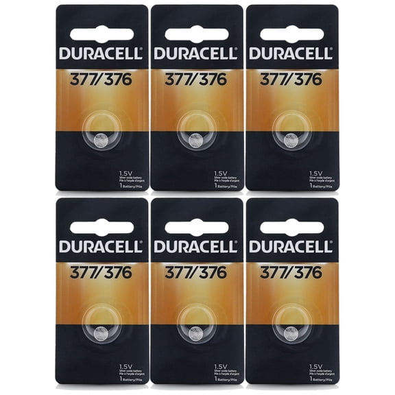 Duracell Silver Oxide Battery Watch/Electronic 1.5 Volt 377 1 Each (Pack of 6)