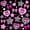 Black Pink 03, variant on Feelyou Sugar Gothic Bow Twin Quilt Set, Leopard Zebra Stars Twin Coverlet Set, Black Pink, 2-Piece, 1 Comforter and 1 Pillowcase