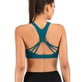 thumbnail image 5 of Women's Yoga Bra Tops Activewear Strappy Sports Bra Cross Back Workout Size S M L XL 2XL, 5 of 6