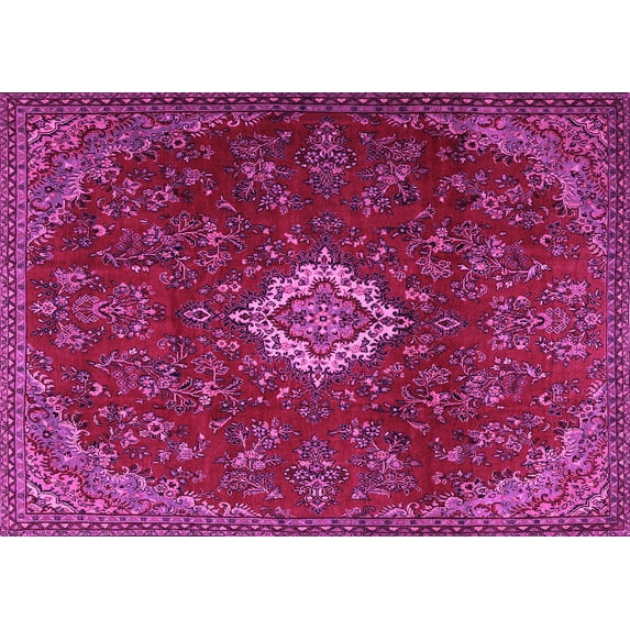 Ahgly Company Indoor Rectangle Persian Pink Traditional Area Rugs, 3' x 5'