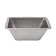 thumbnail image 1 of Rectangle Hammered Copper Bathroom Sink in Electroless Nickel, 1 of 2