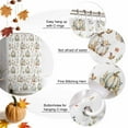 thumbnail image 5 of Shower Curtain 72"W x 84"L Thanksgiving Pumpkins Fall Rustic Leaves Fabric Shower Curtains Set with Hooks Water Repellent Bathroom Curtains Machine Washable Bathroom Accessories, 5 of 6