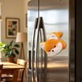 thumbnail image 2 of Magnetic Plush Fox Car Decor, Funny Car Magnets, 20 cm Soft Animal Cute Fridge, 3D Kawaii Stuffed Animal Ornament, Magnetic Home Decoration for Dashboard, Side Mirror, Refrigerator, 2 of 5