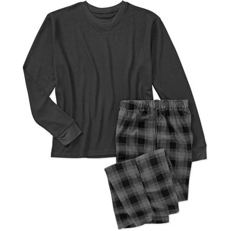 Big Men's Long Sleeve V-neck Thermal And