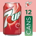 thumbnail image 2 of 7UP Cherry Flavored Soda, 12 fl oz cans, 12 pack, 2 of 8