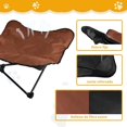thumbnail image 4 of Cama Elevada Plegable para Perro Grande 90x90x25cm, Portátil Camas para Perros para Perros Grandes y Medianos, Uso Interior/Exterior, Malla Transpirable Lavable, con Bolsa de Almacenaje, 4 of 9