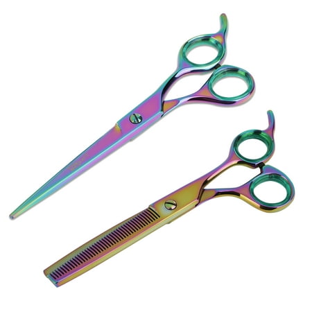 UPC: 0701698575817 | Sharf Gold Touch Rainbow Grooming Shears Kit  7.5 Inch Straight Grooming Scissor & 6.5  42-Tooth Thinning Scissors | Great for Professional Groomers for Pet  Dog or Cat Grooming & Home Groomer Scissor