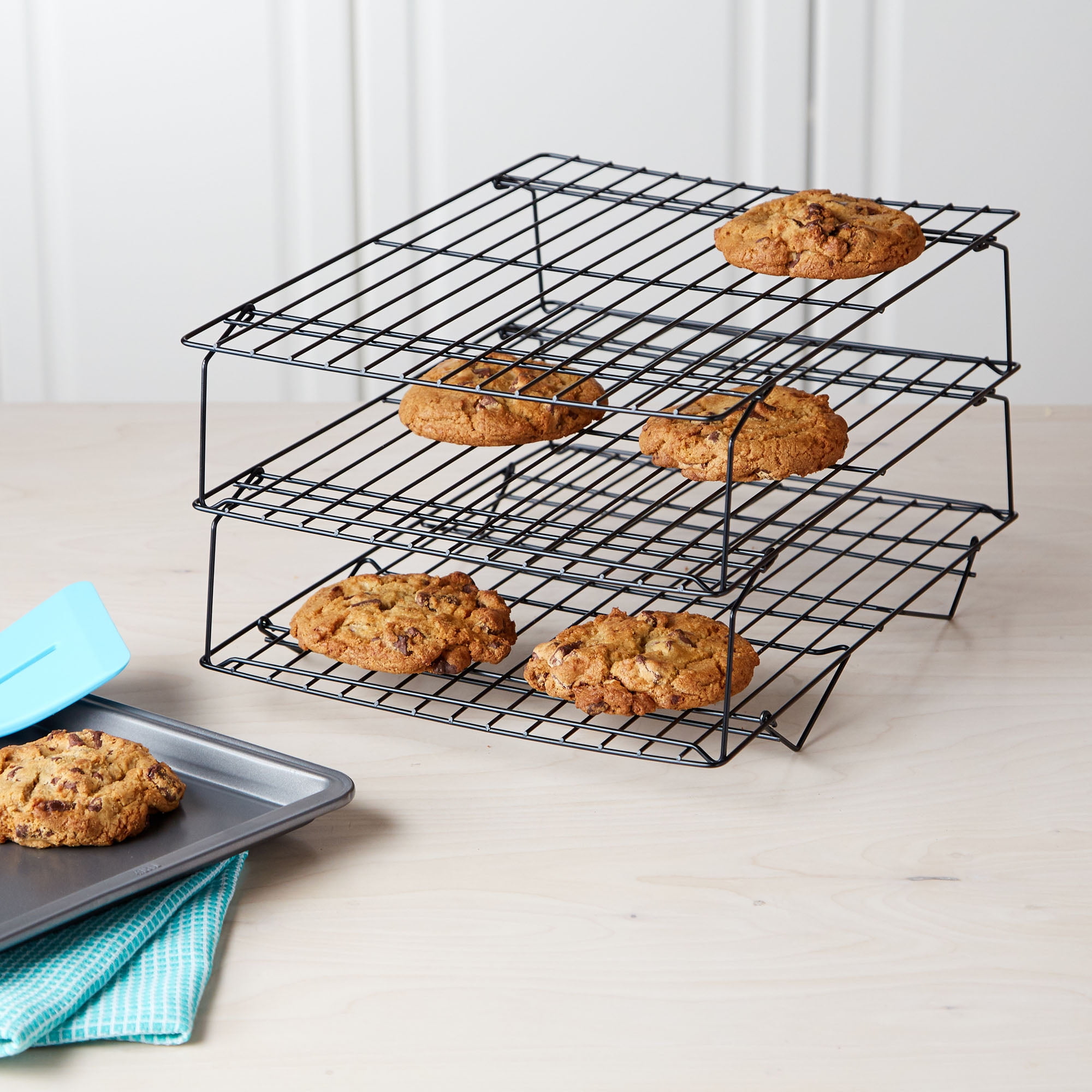3-Tier Cooling Rack for Cookies Cakes Non Stick Cooling Racks 