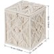 thumbnail image 3 of Funda para caja de pañuelos, decoración Bohemia, soporte para pañuelos de papel cuadrado con hebilla, 3 of 5
