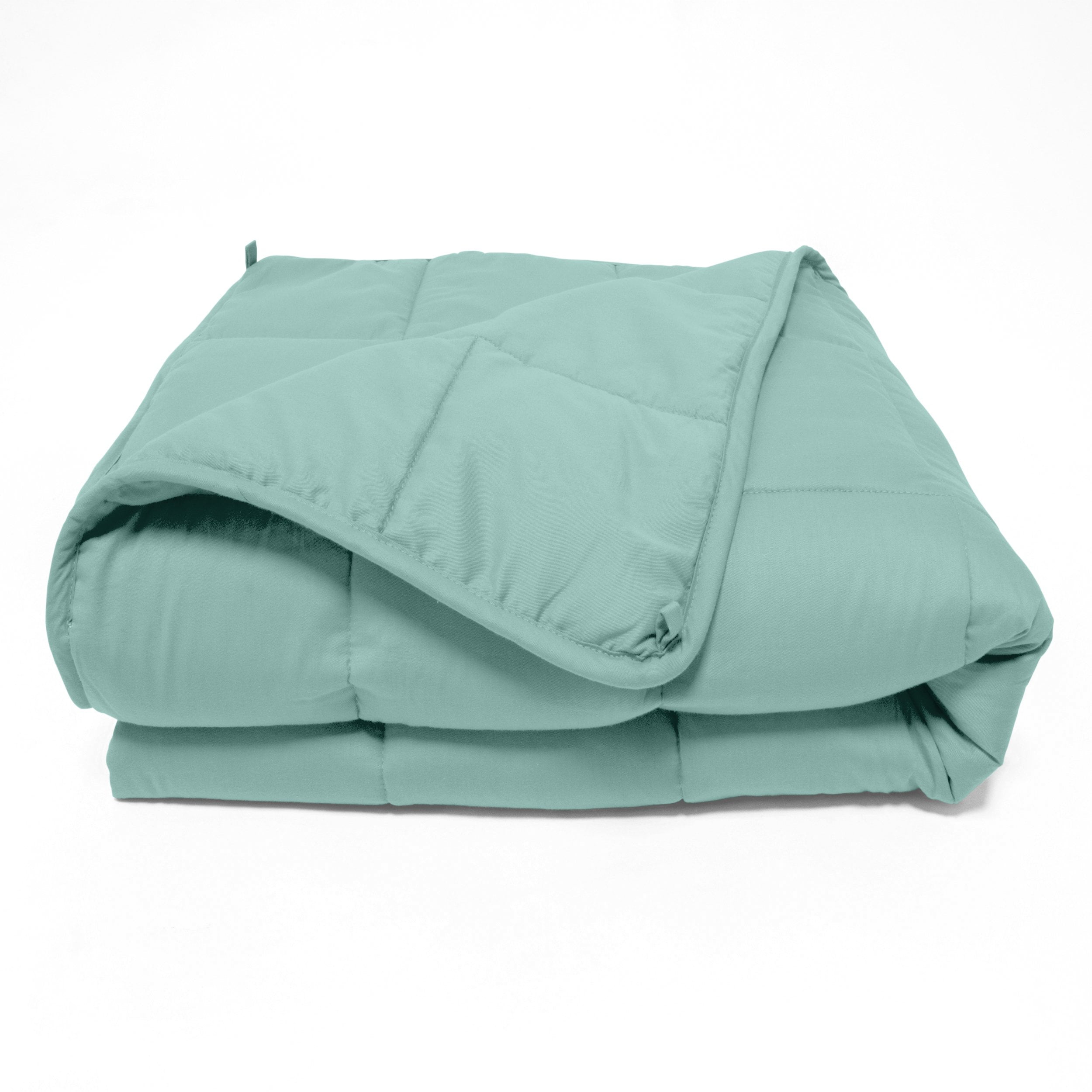 Quilted Microfiber Weighted Throw Blanket Turquoise / 41"x60" 10lbs