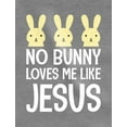 thumbnail image 2 of Tstars Boys Unisex Easter Holiday Shirts No Bunny Loves Me Like Jesus Happy Easter Party Shirts Easter Gifts for Boy Christian Baby Long Sleeve Bodysuit, 2 of 5