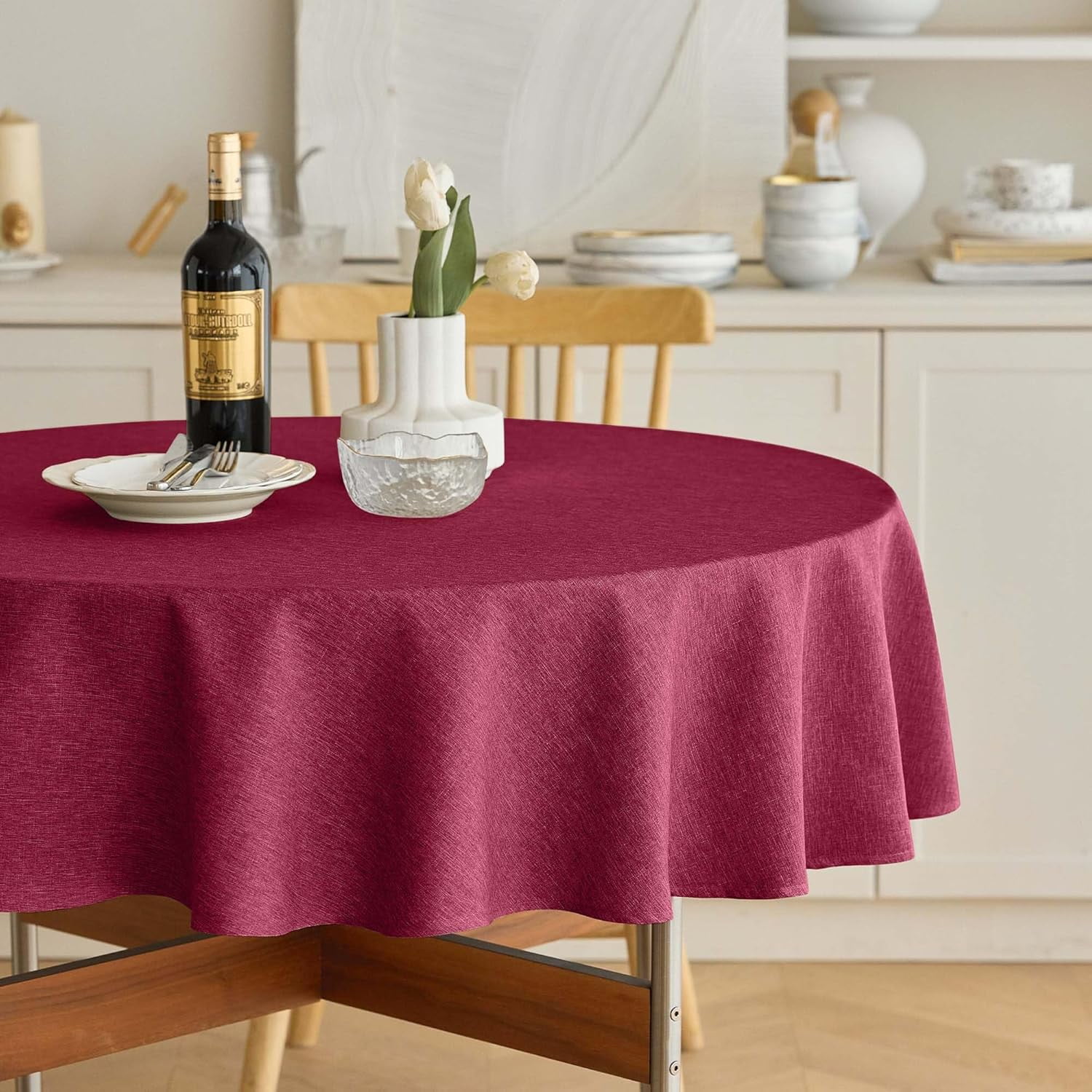 Rectangle Dining Table Cloth for Kitchen DirtyLinen Table Cover for ...