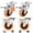 4-4 Inch 4-Pack(Orange), variant on 4" Caster Wheels Casters Set Of 4 Heavy Duty - Orange Polyurethane Castors Top Plate Swivel 4-pack Industrial With Locking Forniture And Workbench