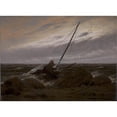 thumbnail image 2 of Caspar David Friedrich 18x14 Gold Ornate Wood Frame and Double Matted Museum Art Print Titled - After the Storm (1816 - 1817), 2 of 4