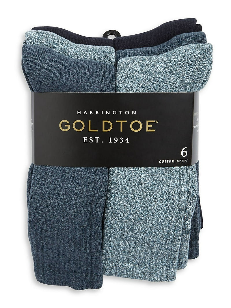 Gold Toe Men-s Harrington Casual Crew Socks 6-Pack