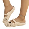 thumbnail image 3 of Norvail Womens Breathable Woven Toe Mary Sandals , Lightweight Slip Garden Shoes Non-Slip Comfort Sandals for Indoor Outdoor Beach Travel, 3 of 5