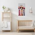 thumbnail image 4 of ZHONGYUTONG Giraffe Family Canvas Wall Art Cute Colorful Animal Poster Prints Funny Abstract Paintings for Kids Children's Room Nursery Decor Framed (24.00" x 48.00"), 4 of 6