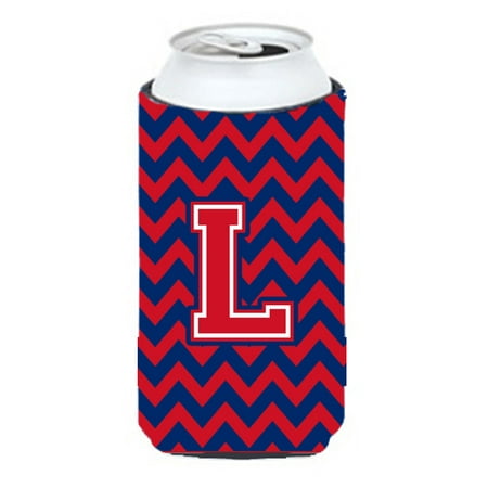 

Caroline s Treasures CJ1054-LTBC Letter L Chevron Yale Blue and Crimson Tall Boy Hugger Tall Boy multicolor