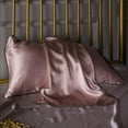 thumbnail image 2 of Yrmaups 5Pcs Silk Pillowcase For Anti-Aging And Hair Care, Luxury 19 Momme Mulberry Silk Pillow Cover, Envelope Closure Standard Size Bedding For Women And Men, Smooth Cooling Pillow Case For Bedroom, 2 of 9