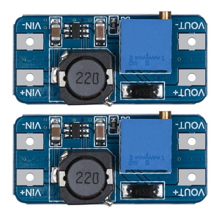 

NYASAY 2Pcs MT3608 2A DC-DC Step Up Power Apply Booster Power Module for Arduino