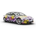thumbnail image 6 of Rwraps Graffiti Purple Peace Matte Vinyl Film Wrap 59in x 9ft Vinyl Vehicle Car Film Sheet Roll, 6 of 9